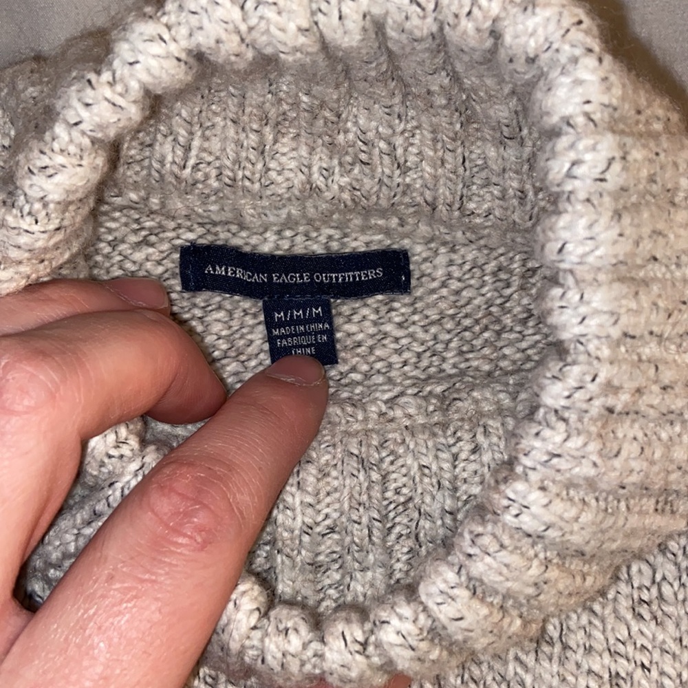 American Eagle Collared Sweater Medium - image 4